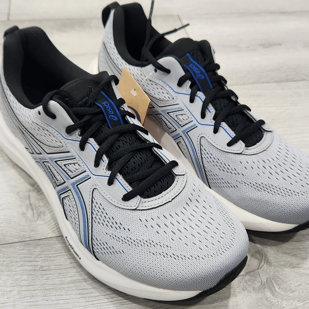 Asics Gray and Black Running Shoes